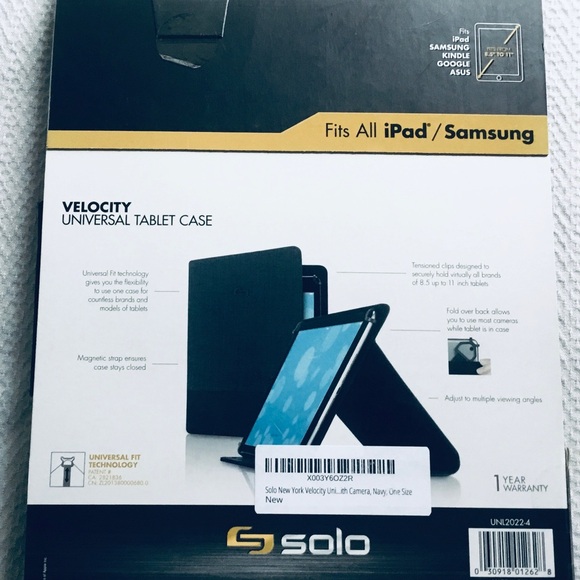 Solo New York Universal Tablet Case for 8.5" Inch to 11" Inch Tablets - Picture 3 of 10